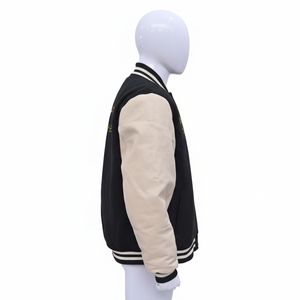 Chaqueta Universitaria Unisex con Logotipo Personalizado, Chaqueta de Béisbol Retro Vintage con Parche Bordado de Chenilla Estadounidense para Hombre, Cómoda y Transpirable - Product Image 5