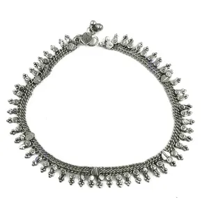 Tobillera de Plata 925 con Diseño de Espiga y Circonitas, Joyería Romántica para Uso Diario de Mujer - Product Image 1