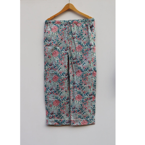 Conjunto de Pijama de Algodón Estampado a Mano con Diseño Floral, Traje de Dormir Indio para Mujer, Suministro al por Mayor al Mejor Precio - Product Image 4