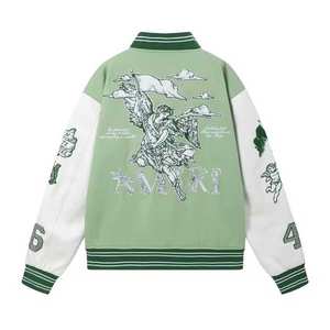 Chaqueta de béisbol universitaria de invierno de diseño popular para hombre Chaqueta de béisbol universitaria de equipo universitario de moda para hombre - Product Image 2