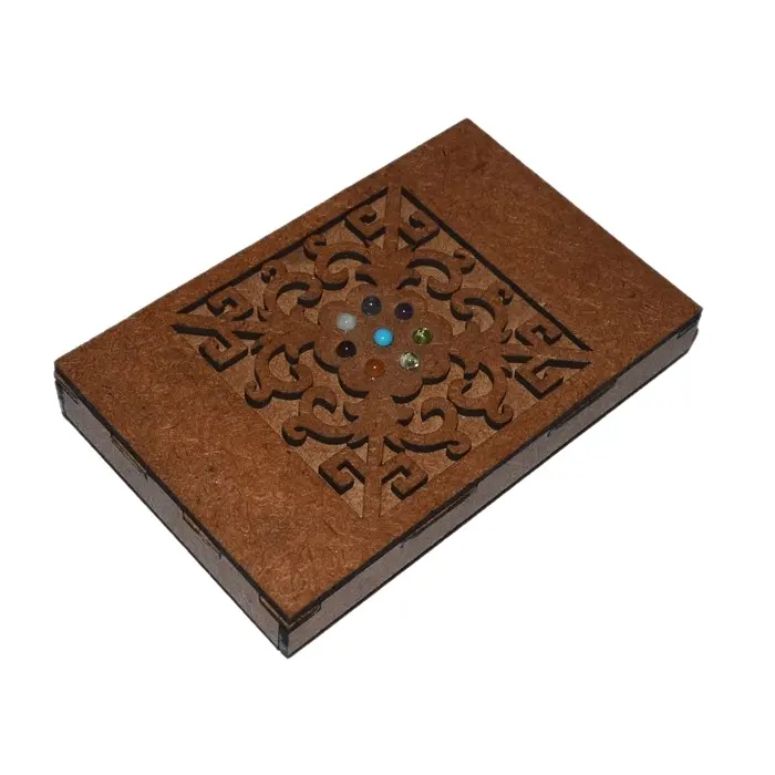 Купить подарочную коробку с символом чакры | Деревянная Подарочная коробка с символом чакры онлайн