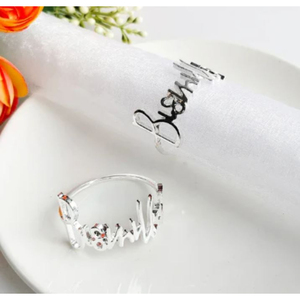 <b>Top</b> Selling <b>Table</b> <b>Top</b> Napkin Ring Creative Quality Gold Metal Napkin Ring and Holder for Ramadan Home <b>Decorative</b> Napkin Rings - Product Image 3