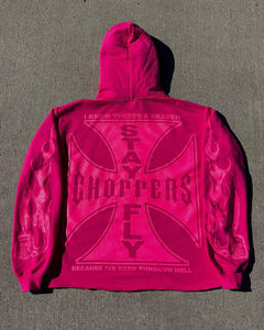 Conjunto de Sudadera con capucha de manga larga para hombre OEM 50% Algodón 50% poliéster invierno Oversize impreso muestra gratis - Product Image 6