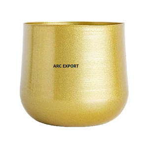 Recién llegado, macetas modernas para decoración de jardín, maceta de decoración de Metal de aluminio de lujo brillante para el hogar, macetas de decoración de balcón a la venta - Product Image 5