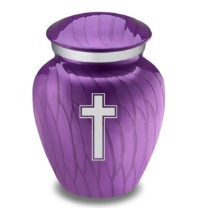 Les urnes en aluminium de souvenir de crémation embrassent la belle conception de trois papillons et la couleur brune finie - Product Image 6