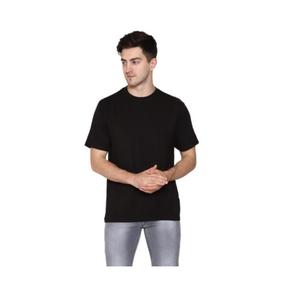 Camiseta Básica Elástica de Alta Calidad para Hombre con Tela Elástica de Color Sólido, Perfecta para Uso Diario y Casual en la Oficina, Procedente de India - Product Image 1