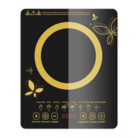 Cocina de Inducción Eléctrica Portátil Impermeable de 2200W, 100 Piezas al por Mayor, Placa de Cerámica Resistente, Pantalla Táctil Premium