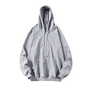 เสื้อฮู้ดขนแกะ400 GSM สำหรับผู้ชาย, เสื้อฮู้ดสีขาวมีเชือกผูกสำหรับใส่ได้ทั้งชายและหญิงพิมพ์โลโก้ได้ตามต้องการ - Product Image 6