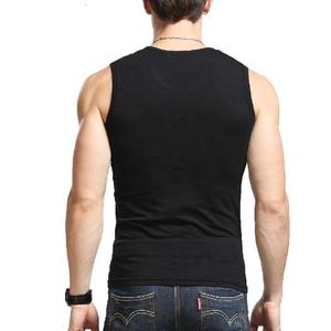 Men's Essential Organic Cotton Tank <b>Top</b> Custom Workout Muscle Print Decoration Knitted Gym Athletic Sport Sleeveless Casual - Product Image 4