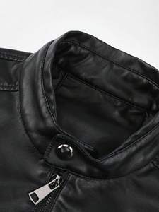 Veste en cuir pour hommes fabriquée avec personnalisation complète - Product Image 3