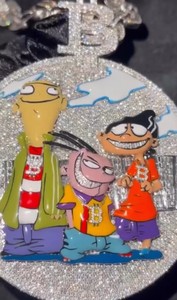 จี้พระเยซูแบบกลุ่มการ์ตูนเคลือบทองคำขาวคุณภาพสูง ประดับเพชรโมอิสซาไนต์ VVS เคลือบอีนาเมล ได้รับการรับรองจาก GRA เครื่องประดับฮิปฮอป - Product Image 5