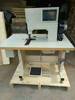 Machine à coudre industrielle VMA à point de surjet avec 200 motifs pour canapés, chaussures, vêtements – Machine à coudre robuste à pied mobile