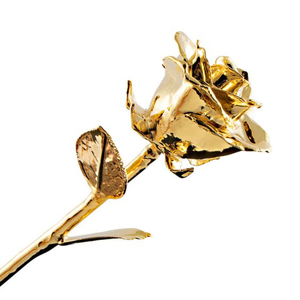 Calidad Premium 24K oro rosa diseño moderno hogar sala de estar decoración rosa flor para superventas 24K oro rosa en el precio más bajo - Product Image 6