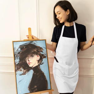 Tablier de cuisine sans manches BEAM 100% polyester avec matériau non tissé respirant et écologique, poche avant et design simple - Product Image 4