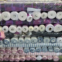 Hecho en Corea tejido de poliéster impreso lote de tela textil muchos diseños de flores patrones de tela hermosos de la mejor calidad