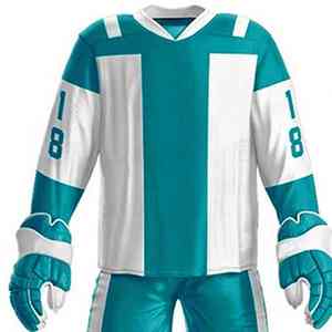 Uniforme de hockey sur glace d'équipe personnalisé conçu avec du polyester évacuant l'humidité et des coutures renforcées pour une performance énergétique élevée - Product Image 5