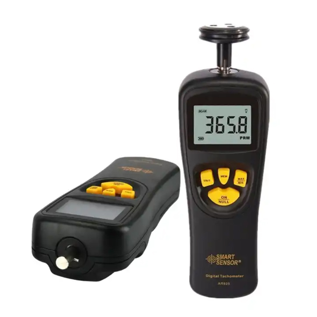 Tester Velocità Rotazione Contagiri Digitale Portatile - Tachimetro LCD 0,5-19999 RPM, Con Retroilluminazione E Memoria Contagiri LCD Alta Precisione - 5
