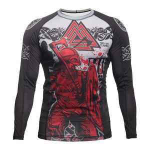 2022 Custom Digitally Printed MMA <b>BJJ</b> <b>Rash</b> <b>Guard</b> New Design Sportswear OEM Service for Hot Sale Martial Arts Wear - Product Image 5
