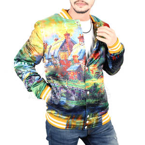 Blouson d'aviateur en sublimation pour hommes de haute qualité bon marché prix prix Vente en gros avec logo personnalisé Blouson d'aviateur en sublimation pour hommes - Product Image 5