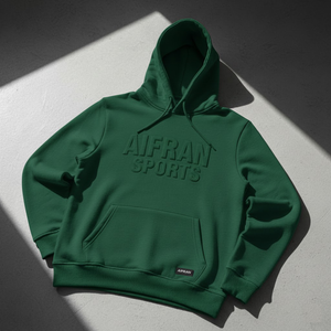 Sudadera con Capucha AIFRAN con Logotipo en Relieve 3D para Hombre, Estilo Urbano, Gruesa, Estampado Abultado, Felpa, Personalizada, de Algodón, para Gimnasio y Deportes - Product Image 4