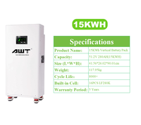 Baterai Surya Vertikal Lifepo4 Stok EU 48V 51.2V 280Ah 314Ah 15kwh 16kwh 32kwh JK V19 BMS Paket Baterai Lithium Ion untuk Penggunaan Rumah Tangga