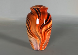 การออกแบบสำหรับผู้ใหญ่ทำจากอลูมิเนียมพร้อมถุงกำมะหยี่ทำจากโลหะดีไซน์สำหรับการเผาศพด้วยเนื้อหินอ่อนที่ไม่เหมือนใคร - Product Image 2