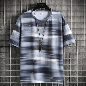 ขายส่งที่กําหนดเองโลโก้แบรนด์ของคุณผ้าฝ้าย100%ว่างเปล่าผู้ชายเสื้อยืดธรรมดาลําลองผู้ชายเสื้อยืด - Product Image 5