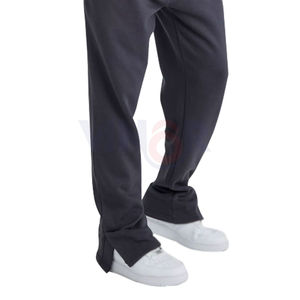 ชุดวอร์ม2ชิ้นผ้าฟลีซสำหรับผู้ชายกางเกงวอร์มทรงหลวมมีซิปรูดแนววินเทจชุดวอร์ม - Product Image 6