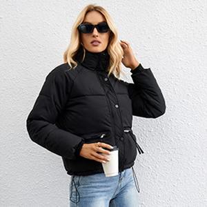Blouson d'hiver imprimé de logo personnalisé de haute qualité pour femmes style rue principale avec poche à motif de lettre OEM vente en gros - Product Image 4