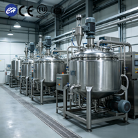 Cuve de mélange chimique industrielle en acier inoxydable SS304 & 316L, équipée d'un système de chauffage électrique, CE & ISO