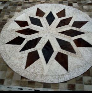 Tapis en cuir luxueux et durable, touffeté à la main, en peluche, au design floral moderne, pour chambre et prière, décoration intérieure, meilleur prix de gros - Product Image 2