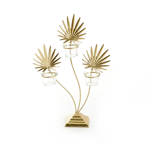 Porte-bougie personnalisé en métal pour décorer la maison, les hôtels, les restaurants, les tables de mariage, fabriqué en Inde, vente en gros - Product Image 1