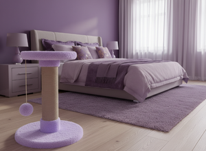 Griffoir pour chats Amistar Lilac Cloud de haute qualité, adapté à toutes les races et tailles de chats. - Product Image 6