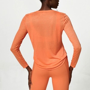 Costume de yoga pour femme, ensemble de sport, survêtement de sport, ensemble d'entraînement sans couture pour la course à pied, veste de sport à manches longues, vêtements de yoga, 2 ou 3 pièces - Product Image 3