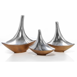 Luxury Handmade <b>Gold</b> and Silver Floral Design Metal Flower <b>Vase</b> Set New Arrival Wedding Decoration <b>Floor</b> <b>Vase</b> Low Price - Product Image 6