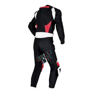 Combinaison 2 pièces en cuir de moto pour hommes anti-chute et résistante à l'usure Combinaison en cuir de moto pour hommes Combinaison de course rembourrée - Product Image 5