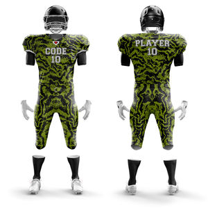 Maillot de football américain léger à logo personnalisé, vente chaude, 100% polyester, vêtements de sport, uniforme de football américain - Product Image 4