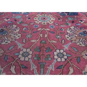 Alfombras de Lana Anudadas a Mano Aalam, Diseño Floral y Abstracto en Rojo y Naranja, Rectangulares de 9x12, para Entrada y Sala de Estar, Pae-6346 - Product Image 3