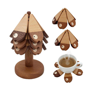 Posavasos de Madera de Acacia para Platos Calientes y Tazas, Uso en Mesa, Vietnam, por 99 Gold Data - Ms Violet - Product Image 3