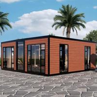 Maison préfabriquée personnalisée, portable, 20, 30, 40 pieds, 1, 2, 3 chambres avec salle de bain, 2 étages, extensible, maison conteneur
