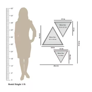 Miroir mural décoratif rectangulaire en bois, design moderne, aspect écologique, fait à la main, brun, vente directe d'usine, Azora - Product Image 4