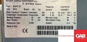 ATLAS COPCO GX4FF EP – เครื่องอัดอากาศแบบสกรูโรตารี่พร้อมเครื่องทำลมแห้งในตัวสำหรับขาย - เครื่องอัดอากาศราคาประหยัด - Product Image 3