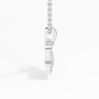Collier pendentif classique pour femme chrétienne VABS DIAMOND, inspiré des papillons, en moissanite marquise, plaqué or 18 carats, argent sterling 925