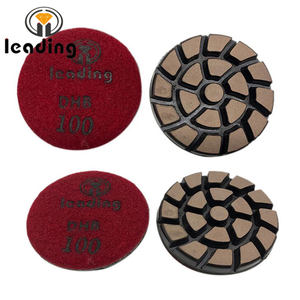 Disque de polissage hybride en cuivre, segmenté en spirale, 76x10mm, pour utilisation humide et sèche, pour sols en béton et terrazzo - Product Image 4