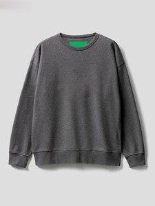 Sweat-shirt de coupe décontractée en polaire de haute qualité avec logo personnalisé pull en coton sweat-shirt à col rond lourd pour hommes - Product Image 5