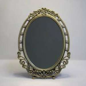 <b>Antique</b> Brass Mirror <b>Frame</b> Elegant Handcrafted Details Modern for Wall Use High-End Luxury Craftsmanship Excellent Customer - Product Image 2