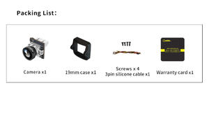 Cámara analógica Caddx Ant 0.001Lux 1200TVL 1,8mm Nano Cámara FPV con todas las funciones 4:<span class=keywords><strong>3</strong></span> 14x14mm con estuche - Product Image 4