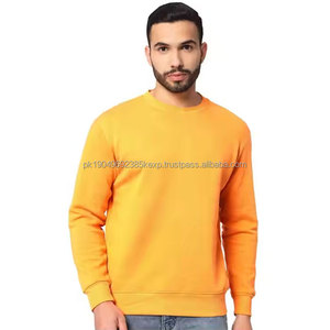 Sweat-shirt d'hiver de qualité supérieure à col rond haut respirant Style de rue à la mode motif solide brodé - Product Image 1