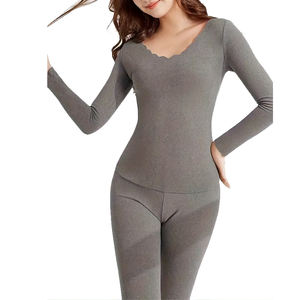 Ensemble de sous-vêtement thermique personnalisé pour femme, hiver, caleçon long, couche de base doublée polaire pour le ski, haut et bas respirant pour le froid - Product Image 4