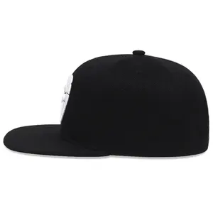 オリジナルの6パネルスポーツ野球帽ブラックヴィンテージスナップバックフィット帽子男性刺Embroidery用の高品質のカスタマイズされたロゴキャップ